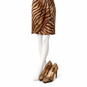 MICHAEL Michael Kors Hamilton Stiletto High Heel Pumps Tan Gold Charms Size 6.5